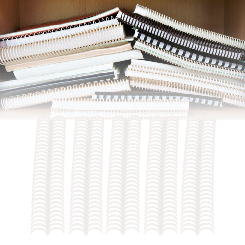 10 Pcs Loose Leaf Binding Spines 22mm Plastic Rings Transparent