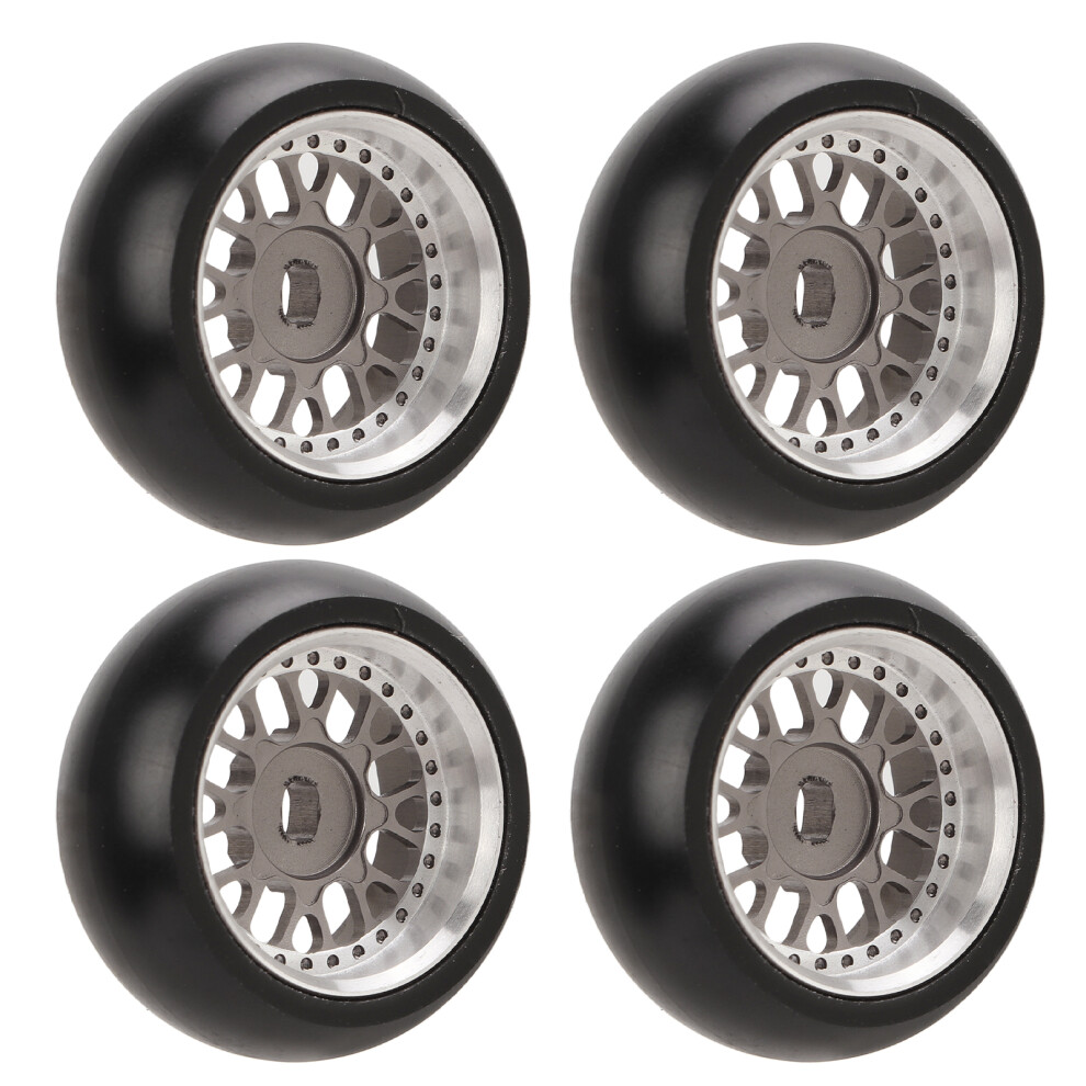 Lightweight 4Pcs Aluminum Rc Drift Tires For Wltoys 1/28 Flexible Use 4601357053600