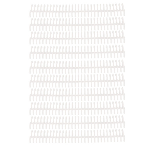 10 Pcs Loose Leaf Binding Spines 22mm Plastic Rings Transparent 1