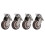 2in 4PCS Heavy Duty Shock Resistant Chrome Plate Caster Wheels 16