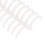 10 Pcs Loose Leaf Binding Spines 22mm Plastic Rings Transparent 11