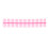PP Plastic Pink 22mm Binding Rings 10 Pcs with Smooth Finish 12
