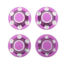 4 Stück lila Radnabenkappen aus Aluminumlegierung für AXIAL 1/6 SCX6