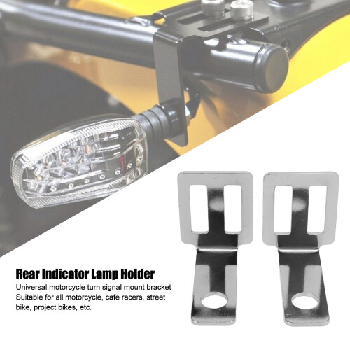 2 Stück Aluminium-Hinterer Blinkerhalter Silber 2