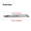 Replace Citroen C5 X7  Front Chrome Bumper Strips 2 Pack 10