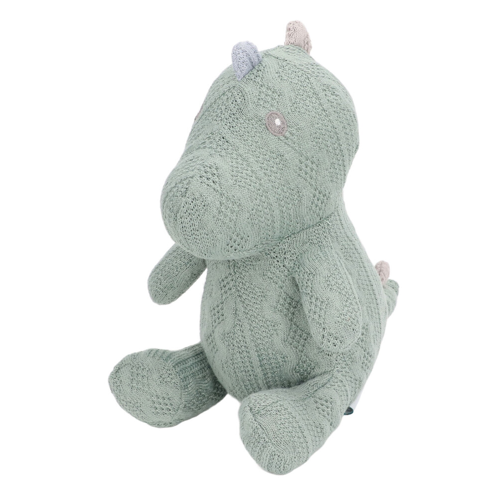 Soft Green Dinosaur Plush Toy, 20x14cm, Kids Room & Home-image-OPC-PMKM9CR-NEW