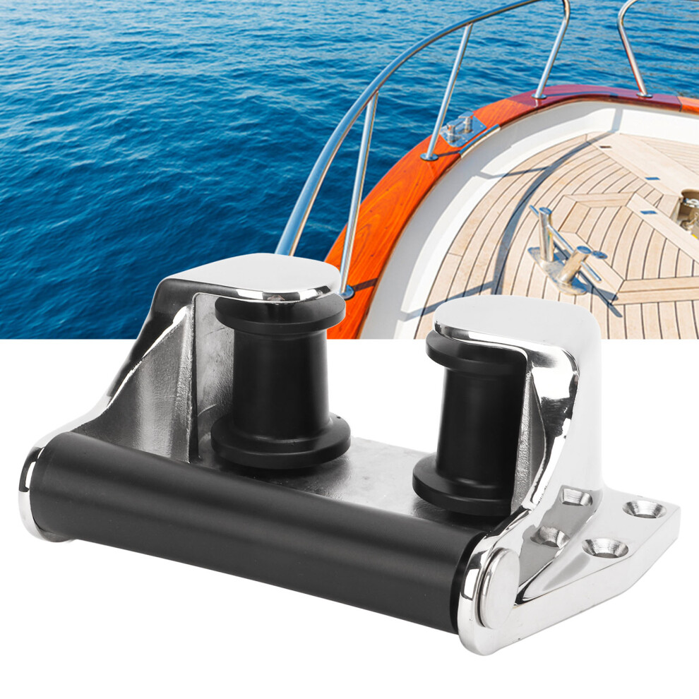 316 Stainless Steel Boat Bow Fairlead Roller, Mirror Polished, Durable Marine Anchor Accessory 9311357056505