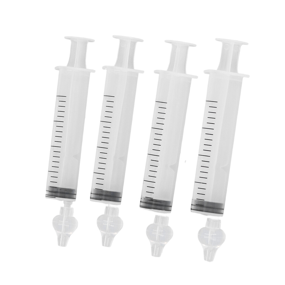 4pcs 20ml Baby Nasal Aspirator Syringe Portable Infant Nose Cleaner