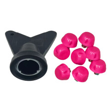 12Pcs 5MM Threaded Football Shoes 10mm/7mm Football-Pink 10mm