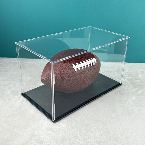 Display Box with Stand for Collection Basketball-Black bottom 1