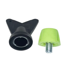 12Pcs Football Shoe Replacement Spikes 10mm/7mm-Green 10mm