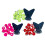 12Pcs/set Football Studs Replacement Safety Plastic-Pink 7mm 3