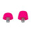 12Pcs/set Football Studs Replacement Safety Plastic-Pink 7mm 7