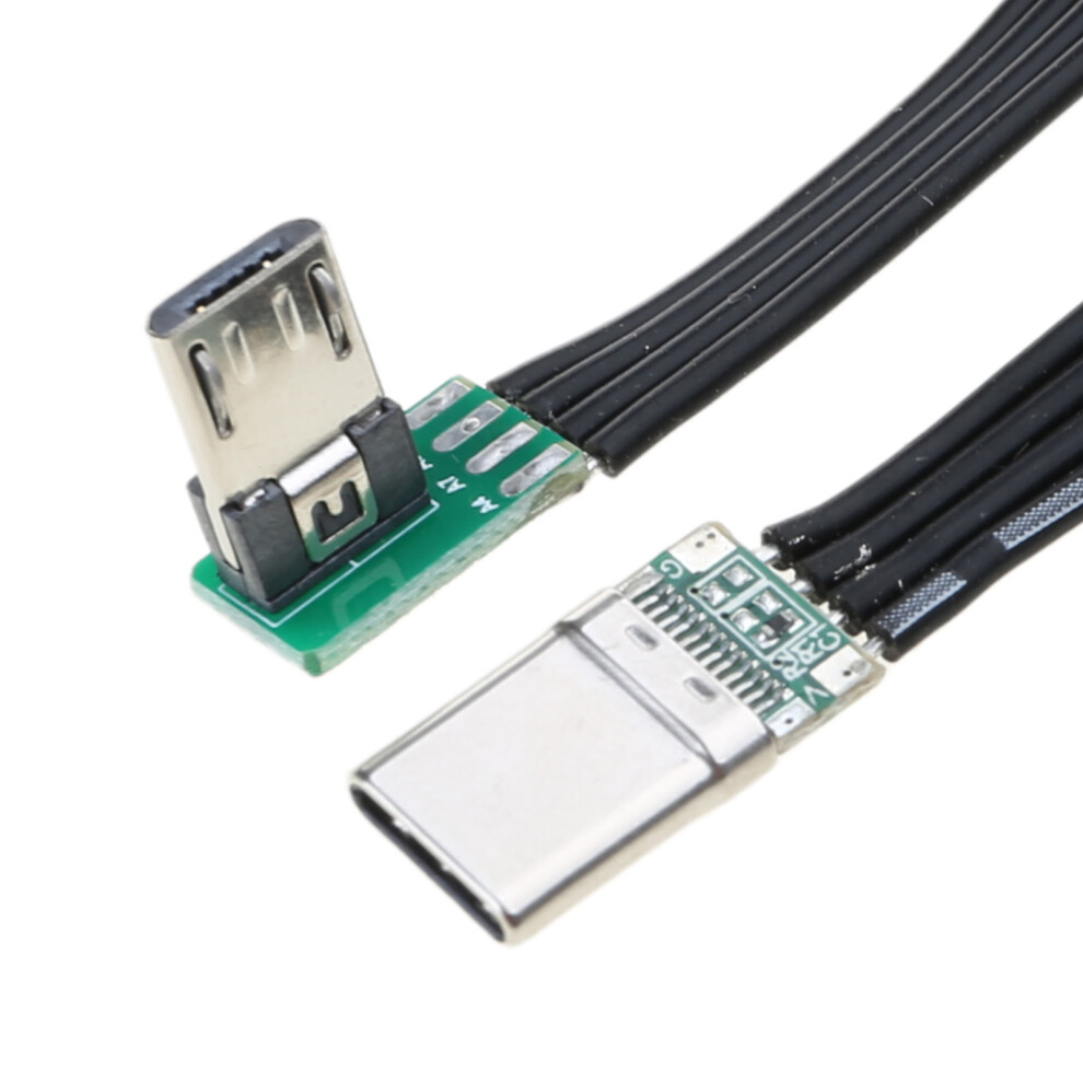 Typec Microusb2.0 Ribbon Cable Flat Flexible Fpc-1.5M Right 7704000074902
