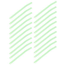 20 Stück grüne ABS Spiralbindungscoils, 30 Blatt, 11 mm Durchmesser