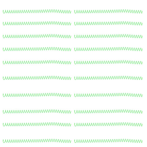 20 Stück grüne ABS Spiralbindungscoils, 30 Blatt, 11 mm Durchmesser 1