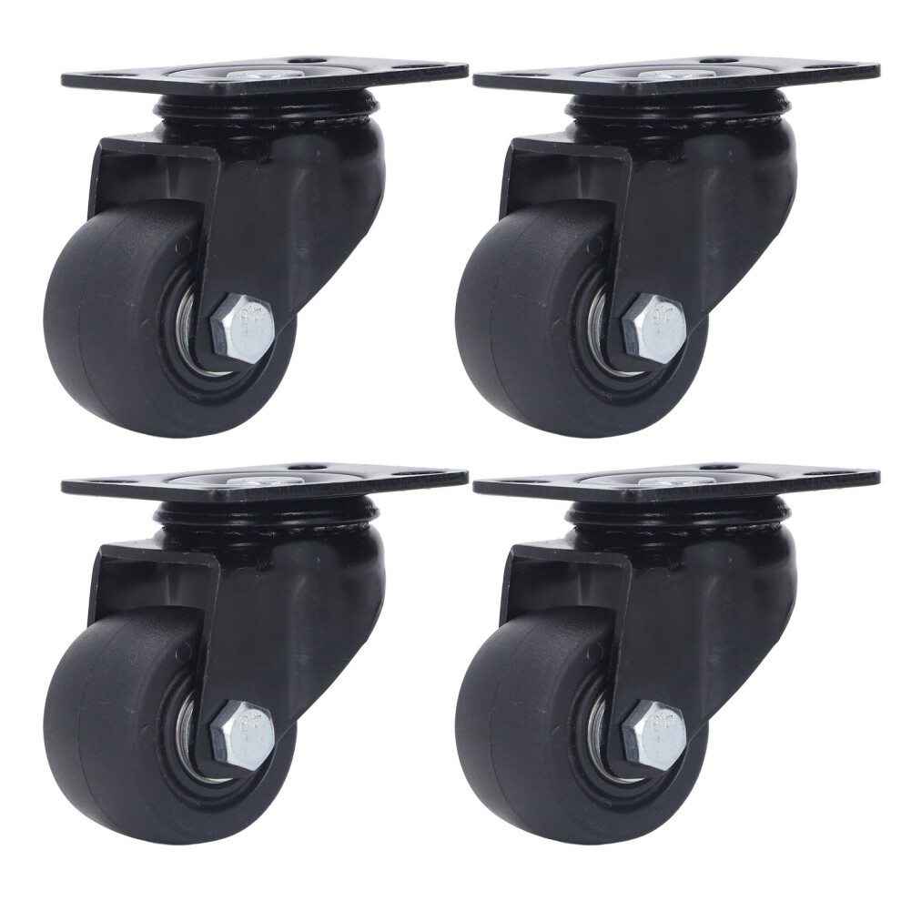 4Pcs Nylon Swivel Casters Set, 300Kg Capacity, 5Cm Diameter 8321357058684