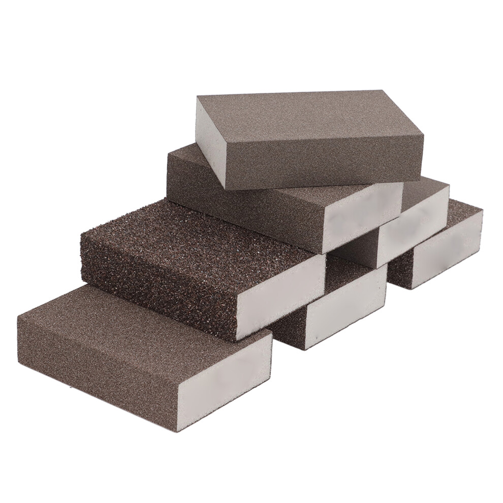 7Pcs Sanding Sponges Set Wet Dry Foam Blocks Coarse To Fine Grit 4901357058552