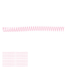 Pink Spiral Binding Coils 19mm 3/4in ID 30 Holes Plastic for A4/A5 Notebooks