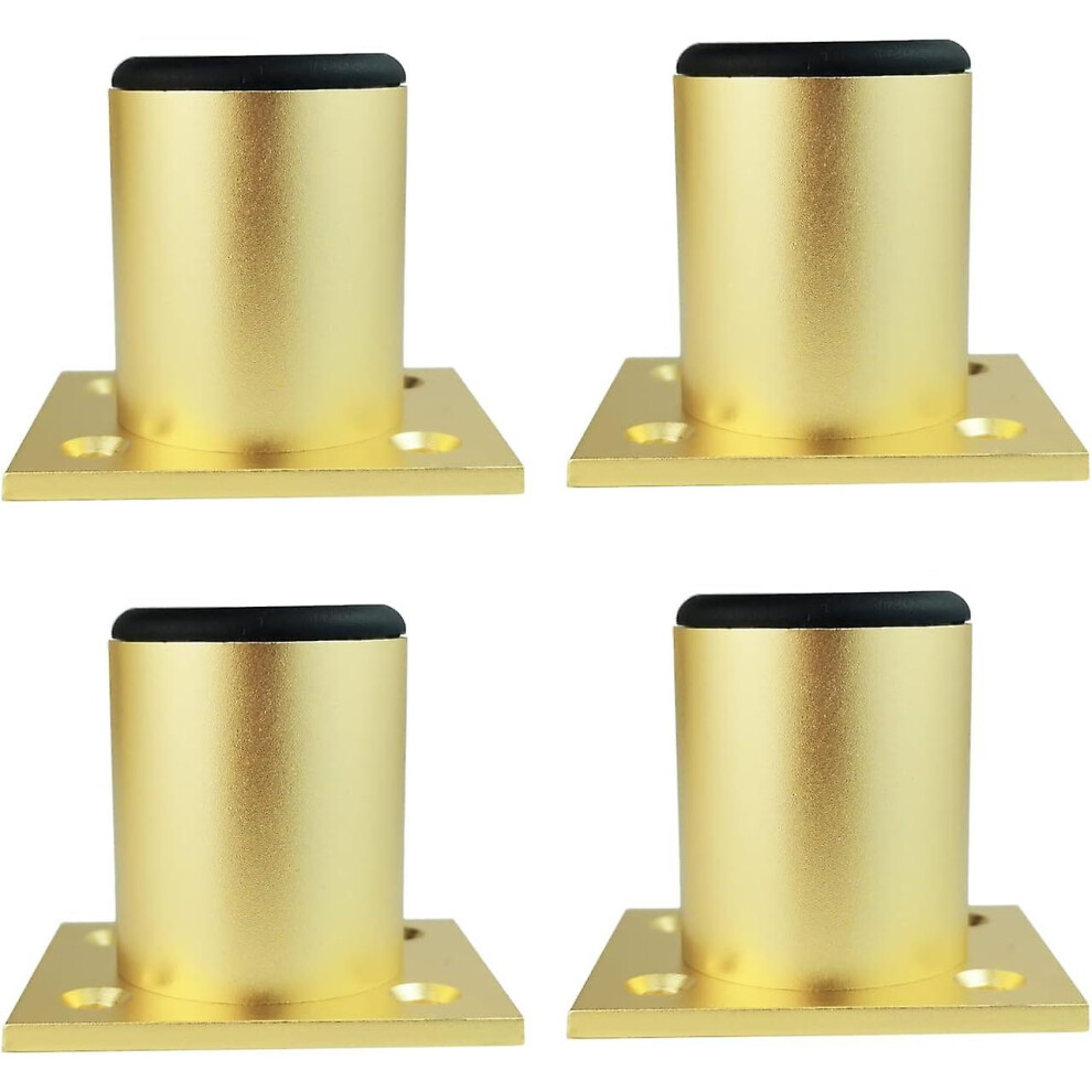 Kikidex (As Show, One Size) 4 Pcs Aluminum Alloy Furniture Legs Cabinet Legs Kitchen Sofa Table Metal Height 250Mm Gold