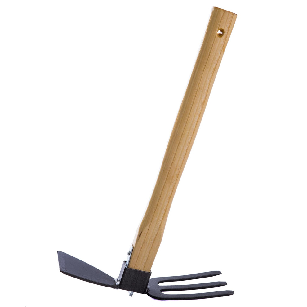 Garden Hoe Digging Hoe And Rake For Weeding, Planting, Soil Smoothing And Loosening, Model F