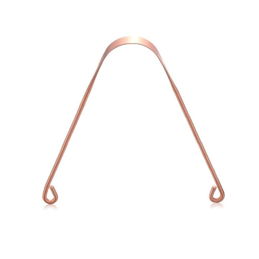 Copper Tongue Cleaner One-Piece Not-Gagging Design Metal Tongue Scraper for Unisex Dental Oral Care Tool