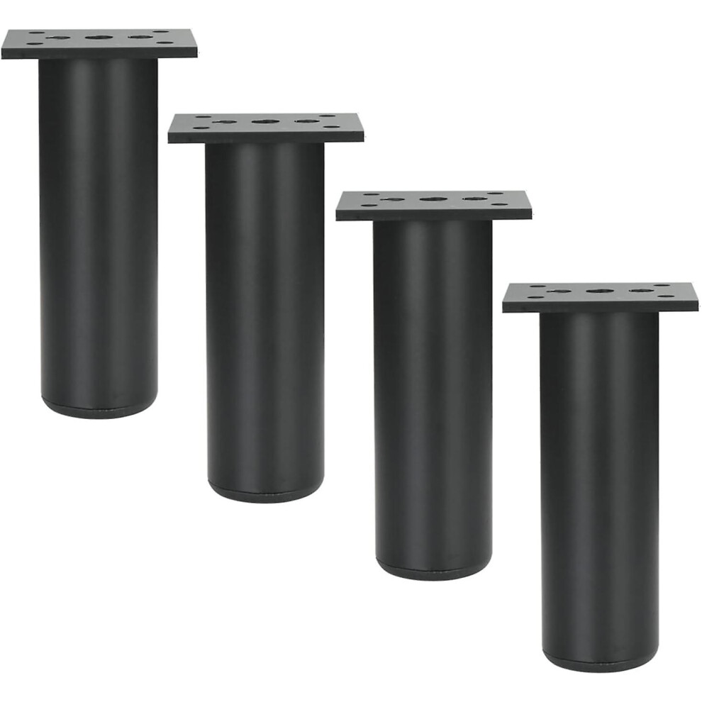Kikidex (As Show, One Size) 4 Pcs Aluminum Alloy Furniture Legs Cabinet Legs Kitchen Sofa Table Metal Height 180Mm Black