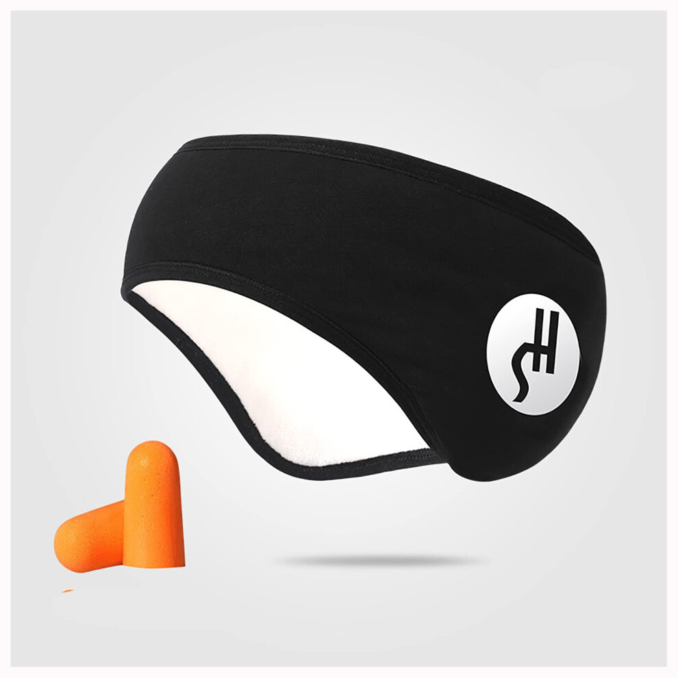 Black Women Sleep Mask Eye Covers For Sleeping With Warm Headbands And Noise Cancelling Earplugs Fleece For Women