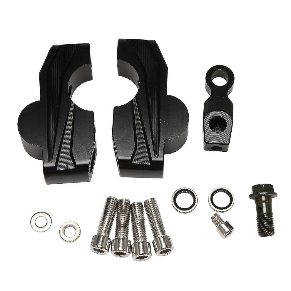 Kikidex (As Show, One Size) 1 Pair Motorcycle Handlebar Riser Handlebar Clamp Extender Adapter For Cb650r