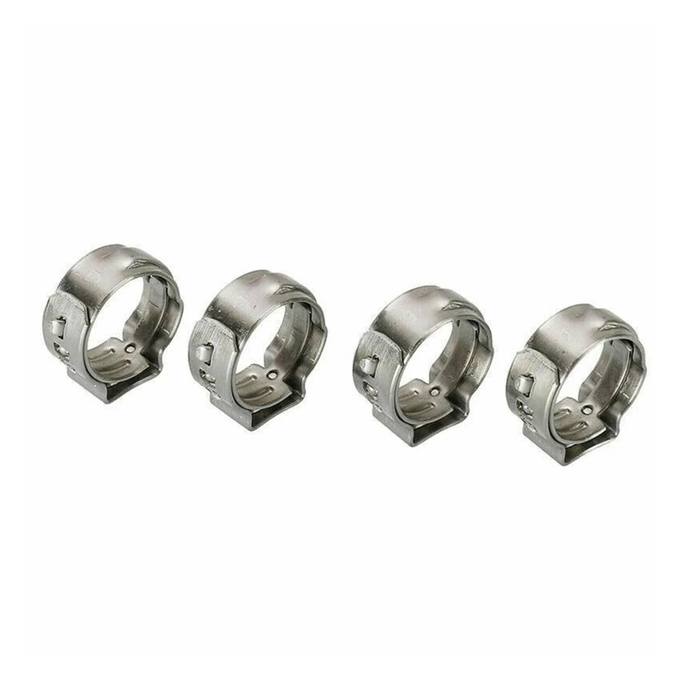 Hose Clamps 304 Stainless Steel Single Ear Stepless Cinch Clamp Rings 5.3-15.3Mm Kit With Pliers 100Pcs 9067246441517