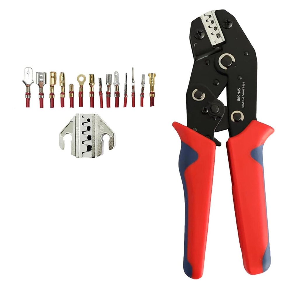 Multi-Function Crimping Pliers Ratchet Type For 6.3/4.8/2.8 Mm Terminals Plug Spring Terminal Clamp 9105992836536