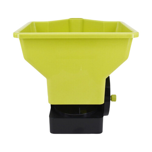 Ergonomic Multiple Use Handheld Spreader For Even-Grass green