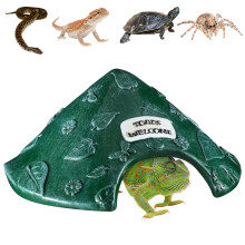 Permanent Rosin Anuran House For Herptiles Amphibians-Green
