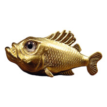Antique Copper Marine Creature Figurine Collectible-gold