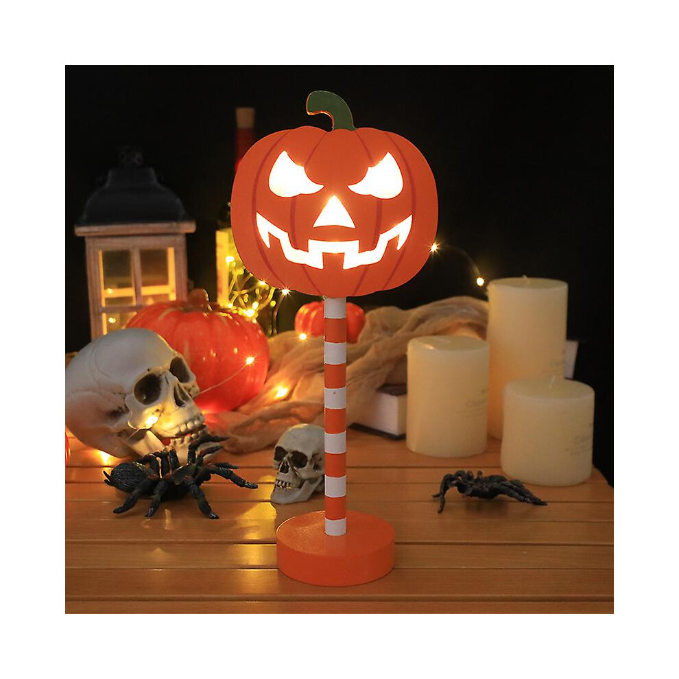 Kikidex (As Show, One Size) Detachable Halloween Lights In Halloween Ghost Festival Shape, Decorative Pumpkin Wooden Led Night Lights