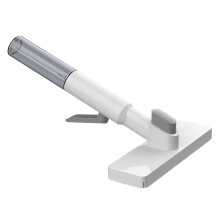 Small Mop Self-Squeeze Sponge Mop Portable | Compact Wet and Dry Cleaning Tool For Bathroom Kitchen Glass Car | White