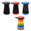 (Orange/Rainbow) Portable Telescoping Seat for Camping: Foldable, Retractable, and Adjustable Outdoor Stool 4
