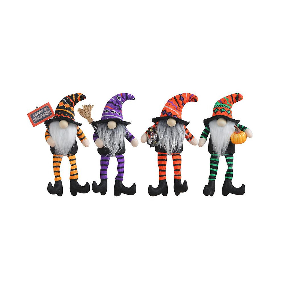Kikidex (As Show, One Size) 4-Pack Halloween Witch Top Hat Faceless Doll Decorations For Halloween Party Dress Up
