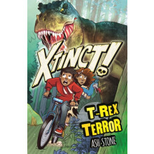 Xtinct TRex Terror by Ash Stone Paperback Book