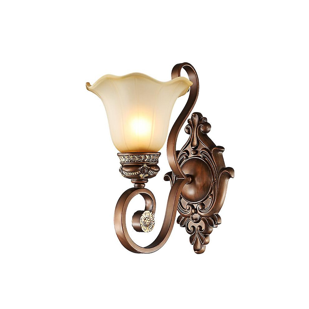 Kikidex (As Show, One Size) European Wall Lamp Tv Wall Retro Living Room Bedroom Lamps Aisle Staircase Bedside Lamp E27 Warm Light
