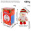 Glowing Musical Santa Figure Automated Left Right Movement 3