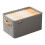 Clothing storage box, thickened fabric storage-Dark Gray L 7