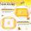 Bright Yellow Bees Feeder Attracts Bees ABS Construction-1PCS 6