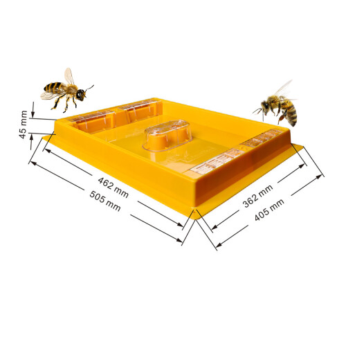 Bright Yellow Bees Feeder Attracts Bees ABS Construction-1PCS 2
