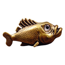 Sculpture de poisson en cuivre rétro, Figurine de créature-Rétro