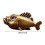 Statue de poisson ancienne en cuivre, faite à la main,-or 4