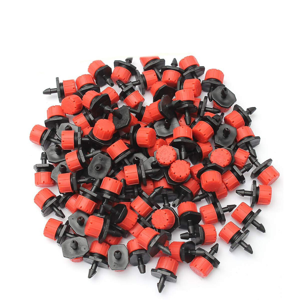 Kikidex (As Show, One Size) 200 Pcs Dripper Watering Drippers, Garden Emitter Sprinkler Nozzles, Automatic Drip Watering Red