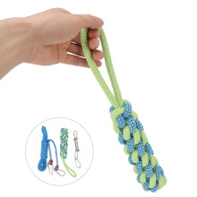 16.4ft Dog Spring Rope Toy for Muscle Building & Jaw Exercise