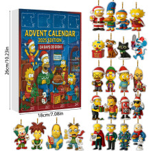 (Family)The Simpsons Basketball Rugby 24 Days Xmas Countdown Calendar Blind Box Pendant
