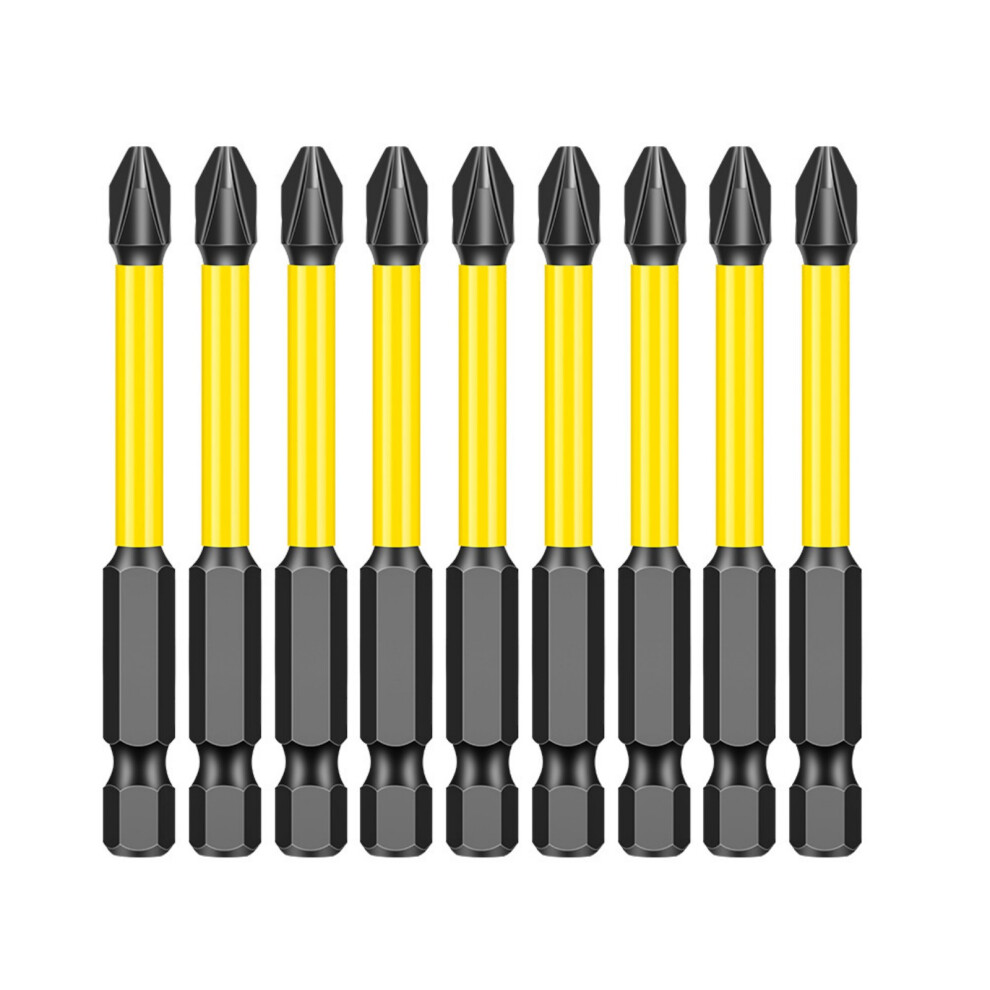 10Pcs Screwdriver Bit Hexagonal Shank Electric Drill Bit-70Mm 7754000228133